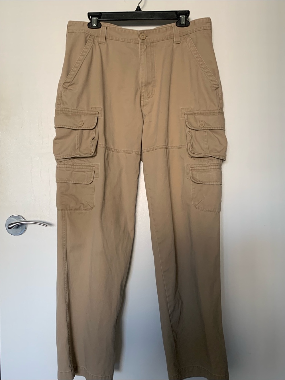 GHBass Khaki Cargo Pants with Multiple Pockets 34x30